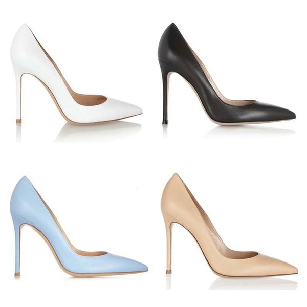 

shoe sheep skin high-heeled woman shoes shallow mouth sharp genuine, Black