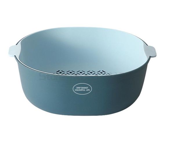 

dishes & plates double layer hollowed out fruit basin washing drain basket living room household large plate creative