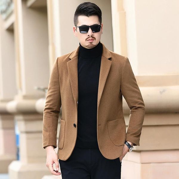 

men's wool casual suit coat.leisure suits & blazers, White;black