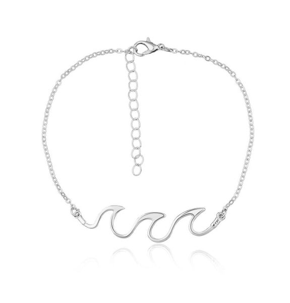 

ocean wave alloy foot chain beach anklets spray personalized decoration, Red;blue