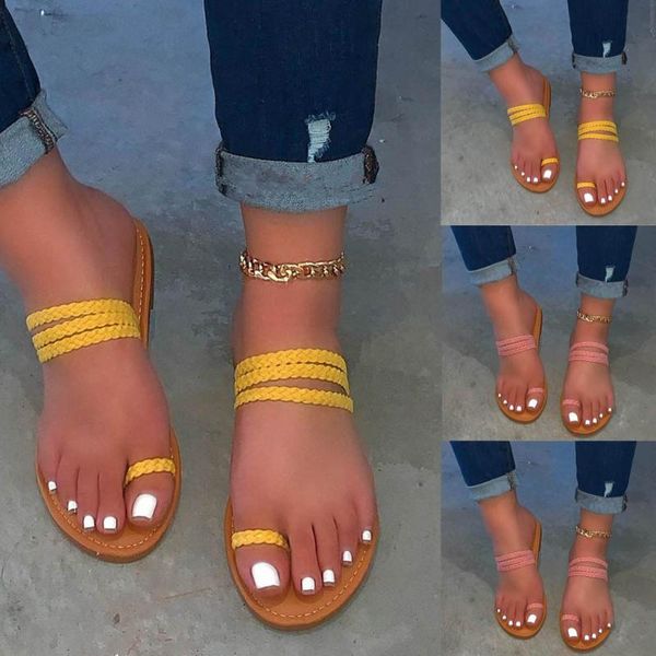 

slippers women summer slide flip flops sandals beach slides roman casual thick bottom comfort outdoor shoes 6.9, Black