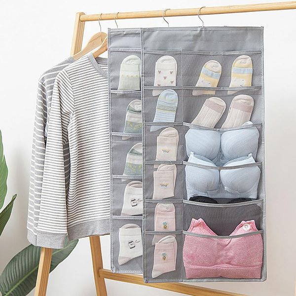 

storage drawers underwear hanging organizer double side sock bag wall mounted wardrobe bags drawer organizers