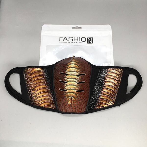 

riding design mask washable reusable mesh red mask space layer leather mask 52er