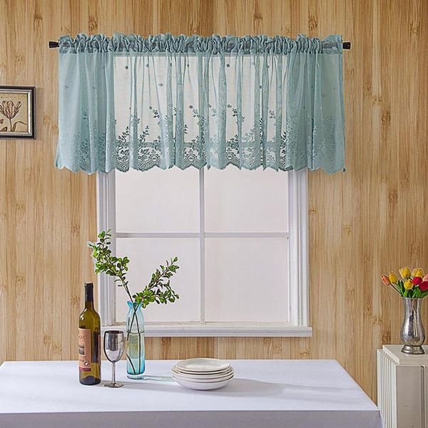 

curtain & drapes modern lace hem roman short window for coffee kitchen cabinet home decor