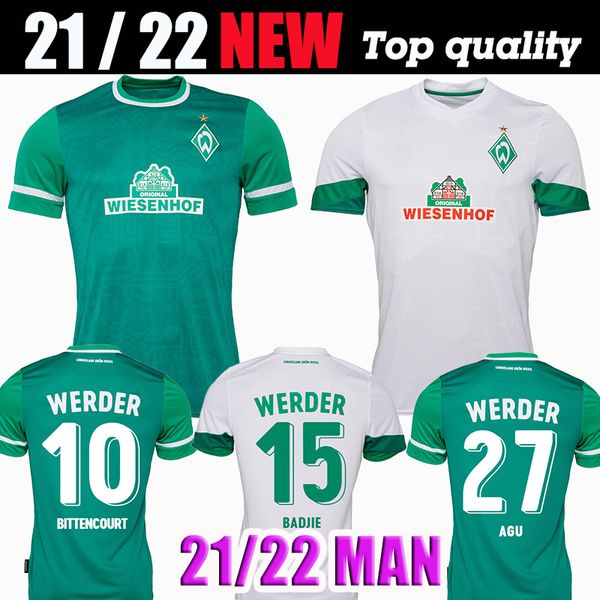 

21 22 werder bremen home away third shirt 2021 2022 junior sportverein soccer jerseys pizarro osako harnik kruse rashica football, Black;yellow