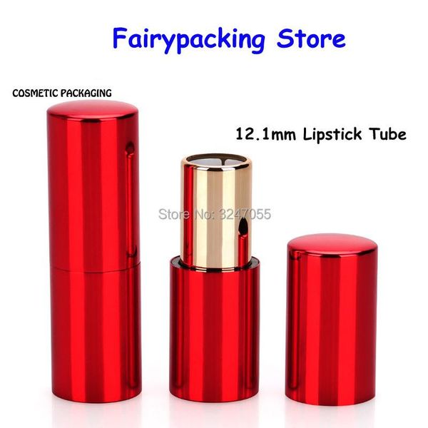 

storage bottles & jars 12.1mm aluminum beauty makeup lipstick tube,red elegant magnetic cosmetic lip rouge package,professional high classli