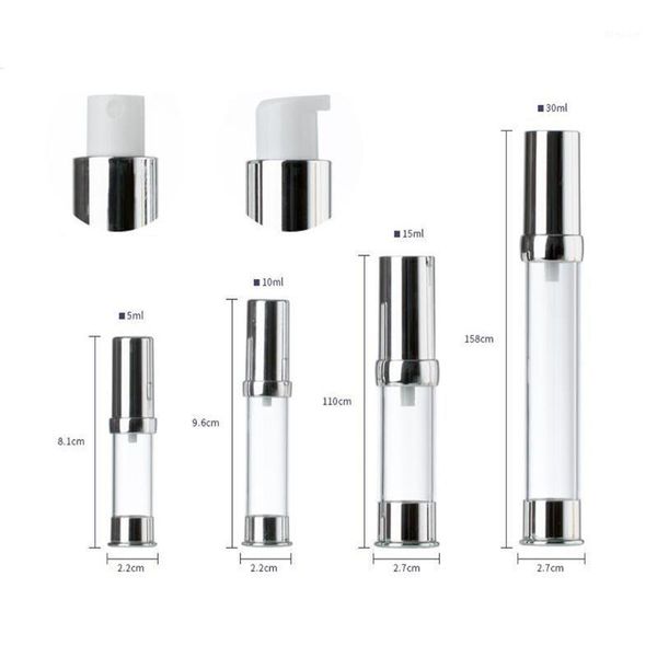 

sterile airless pump bottle refillable cosmetic lotion serum containers1