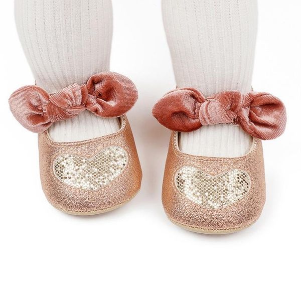 

first walkers summer pu leather bowknot born baby shoes toddler girls soft-soled non-slip stagger front kids footwear cute prin
