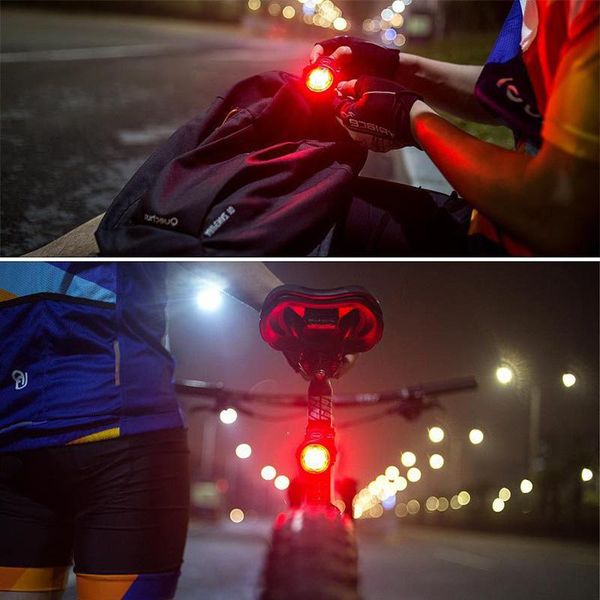 

bike taillight detachable intelligent convenient waterproof adjustable warning light rechargeable night rear lights