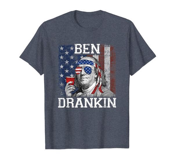 

Ben Drankin Beer 4th of July Funny Patriotic USA T-Shirt, Mainly pictures