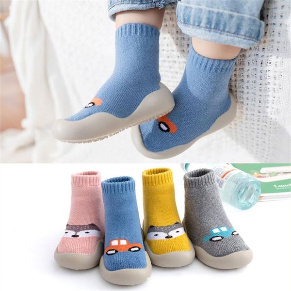 

first walkers soft cotton shoes kids baby slipper socks anti-slip winter warm