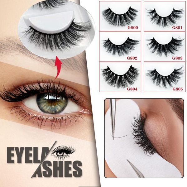 

luxury 5 paire 3d false lashes strip eyelashes long natural party makeup1