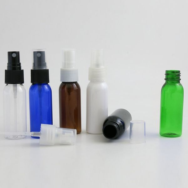 

50pcs 30ml portable colorful plastic bottle 30cc round shoulder perfum atomizer bottle1oz cute mist sprayer containers