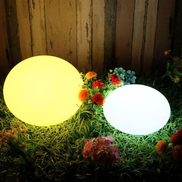 

outdoor waterproof pool floating flat ball light 16color rechargeable swimming party garden patio lawn lamp lamps