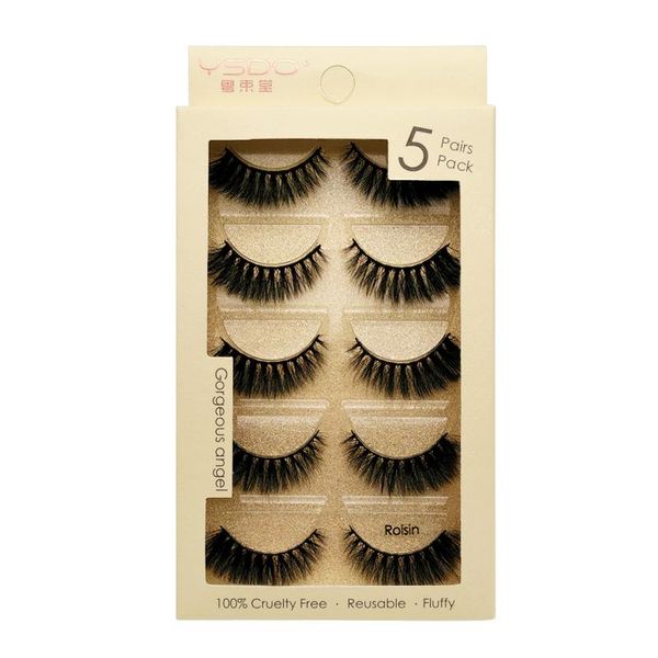 

false eyelashes 3d mink fairy soft lashes natural slender and