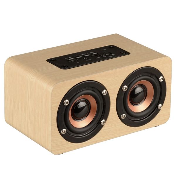 

stereo sound wooden portable bluetooth speaker wireless speakers