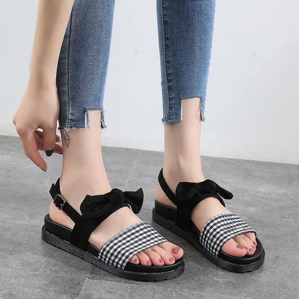 

sandals women summer casual wedge platform 2021 female plus size shoes, Black
