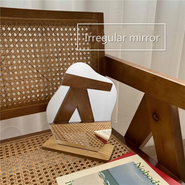 

mirrors simple irregular mirror home deskmakeup acrylic decoration standing decor