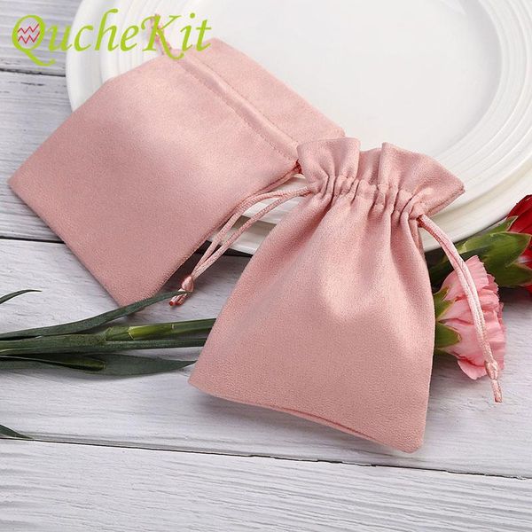 

gift wrap 10pcs flannel jewelry bag with drawstring beads cosmetic ring pouches christmas party wedding candy storage bags decoration