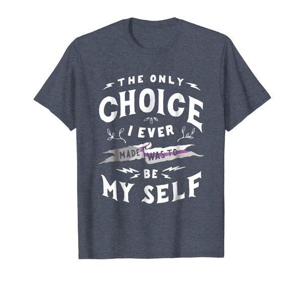 

only choice to be myself t-shirt demisexual lgbt pride tee, White;black