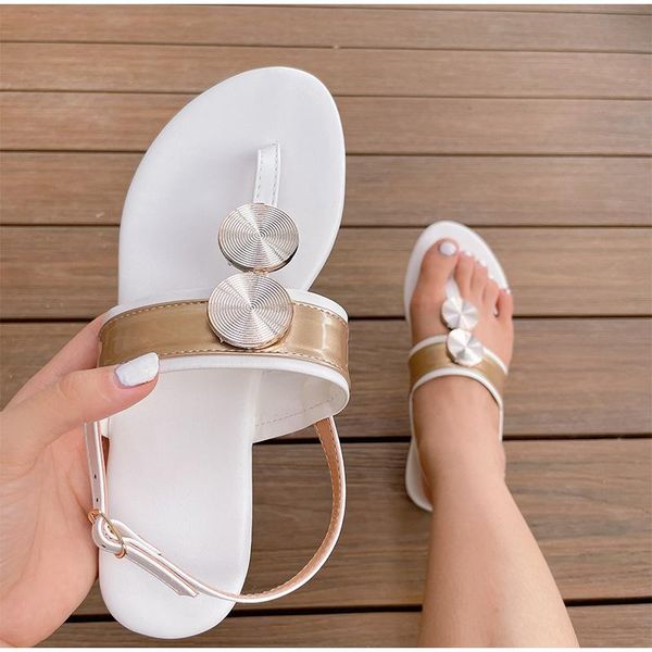 

sandals women flats flip flops buckle back strap clip toe ladies slides plus size casual female sandalies 2021 summer footwear, Black