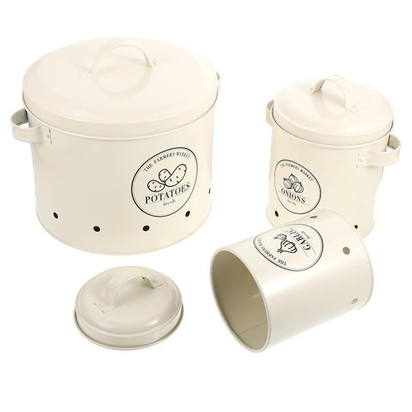 

buckets 3pcs onion storage food household potato
