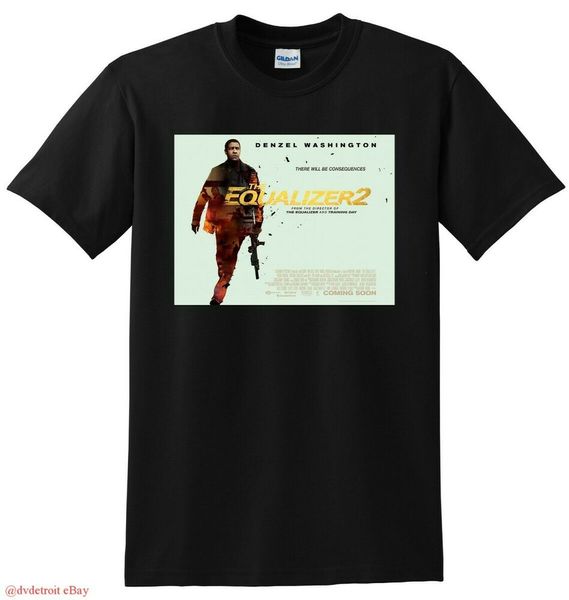 

THE EQUALIZER 2 T SHIRT 4k bluray dvd cover SMALL MEDIUM LARGE or XL, White;black
