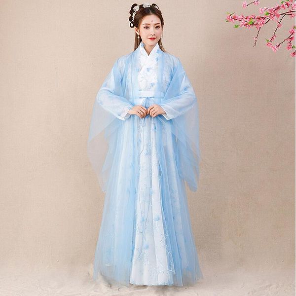 Fee Hanfu-Kostüm im chinesischen orientalischen Stil, Cosplay-Kleid, alte traditionelle elegante Han-Dynastie-Kleidung, Prinzessin, TV-Film, Bühne, Performance-Kleidung