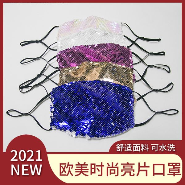 

mask ins fashionable sequin sunscreen personalized dust breathable blank sequin