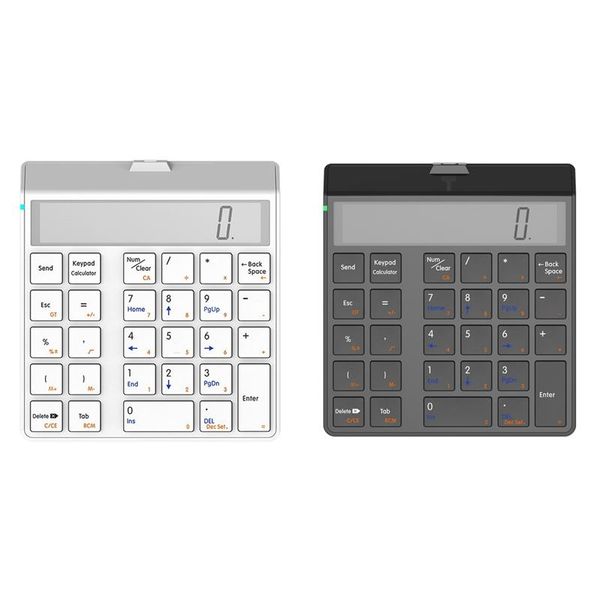 

keyboards sunreed numeric keypad 4.0 bluetooth keyboard with display calculator function 2 in 1 number pad and