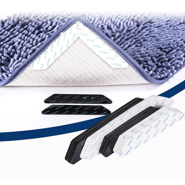 

bath mats 8pcs/lot anti-skid rubber mat non slip entrence doormat patch washable rug gripper ser tape sticker black corners pad