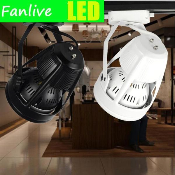 

track lights 5pcs/lot led light 35w 40w tracking cob ceiling spotlights lamp rail iluminacao art gallery store