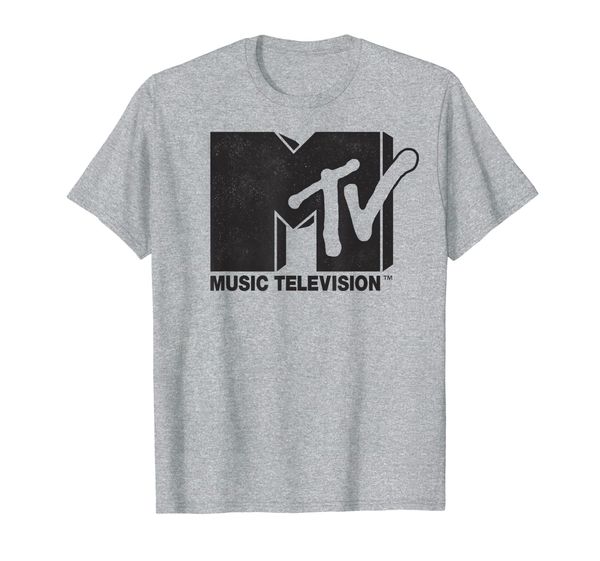 

MTV Solid Black Original Logo Graphic T-Shirt, Mainly pictures