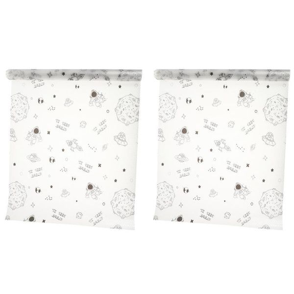 

wallpapers 2 rolls oilproof cabinet cushions domestic kitchen supplies (assorted color)
