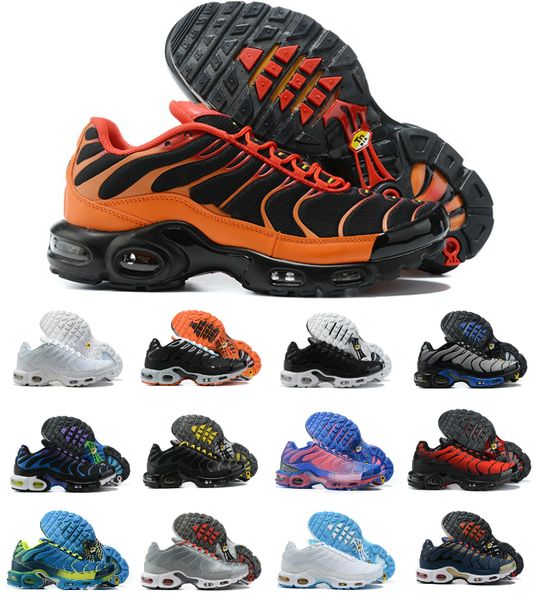 

mens tn plus running shoes se ultra men designer black green white volcano university red sneakers classic tns trainers