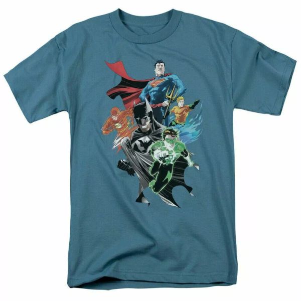

justice league group st shirt mens licensed dc comics tee slate, White;black