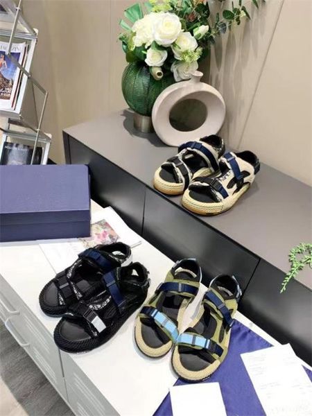 

women flat slippers luxurys designers sandals leather brand girl slides sandalias casual flip flops size 39-46, Black