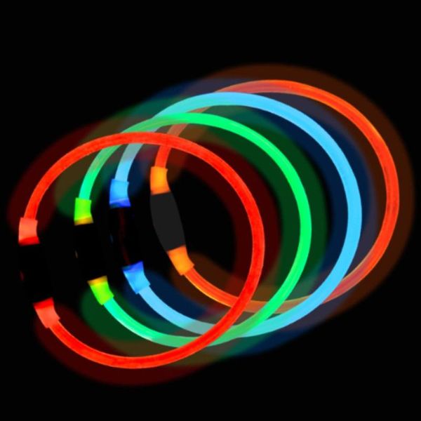 

dog collar rubber light-emitting led luminous night safety for dogs cats pet supplies collars & leashes