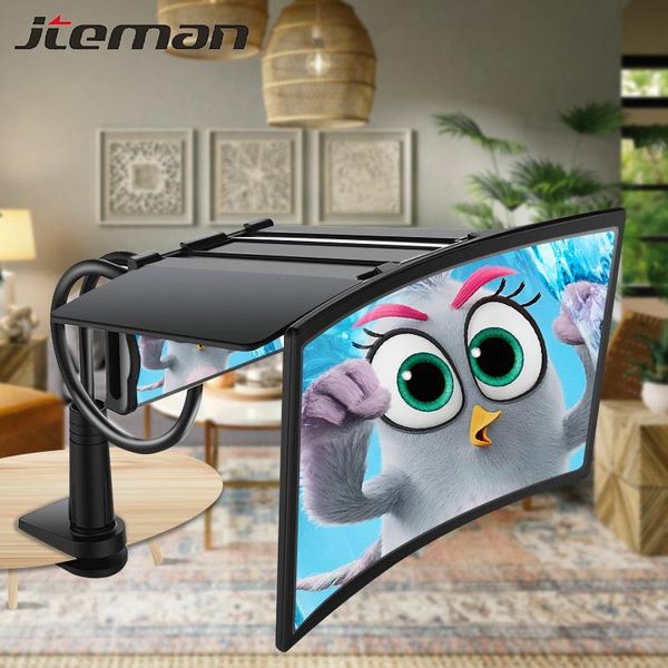 

cell phone mounts & holders luxury 3d screen magnifier lazy holder hd video magnifying glass watch movies smart desk stand 12 inch