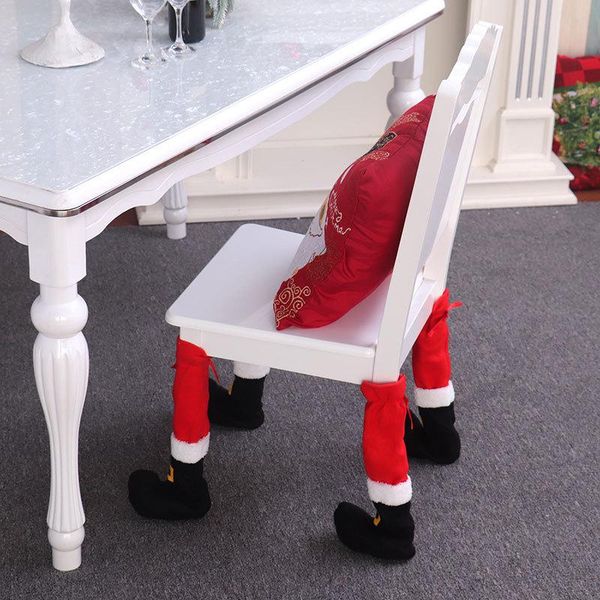 

chair covers christmas decorations table foot cover home decor protection