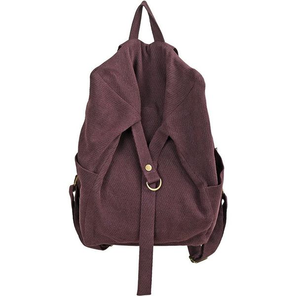 

women's origional design backpack customizable bag style cotton linen