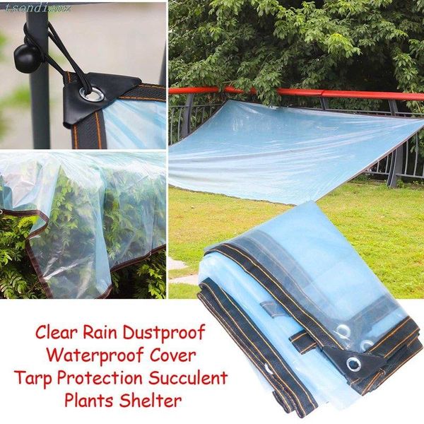 

shade thin multiple sizes 60% transparent outdoor cover, waterproof tarp, rain tarpaulin.greenhouse translucent moisture proof film.