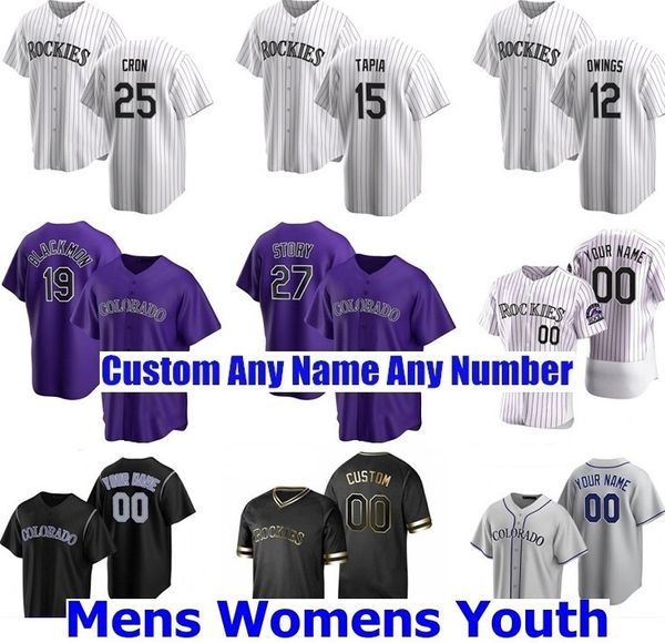 

men women youth 2021 all-star game baseball jerseys nolan arenado trevor story charlie blackmon david dahl daniel murphy ian desmond, Blue;black