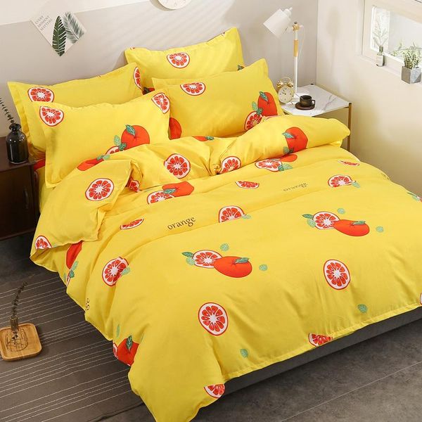 

high-quality microfiber 2 pillow shams,1 bed sheet  and 1 duvet cover, king, twin, full size, bedding set 4 in sets