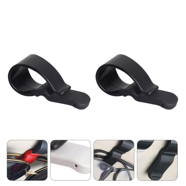 

2pcs car sun visor glasses holder durable auto sunglasses clip other interior accessories