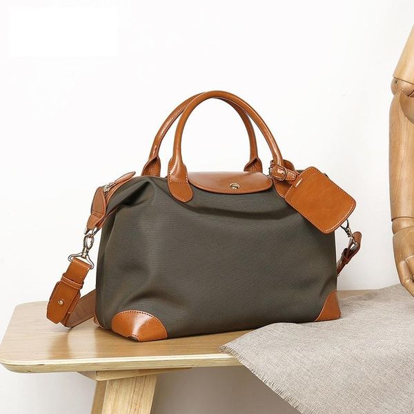 

commuting 2021 style messenger bag longxiang tote women's large capacity single shoulder fashion simple nylon duffel bags