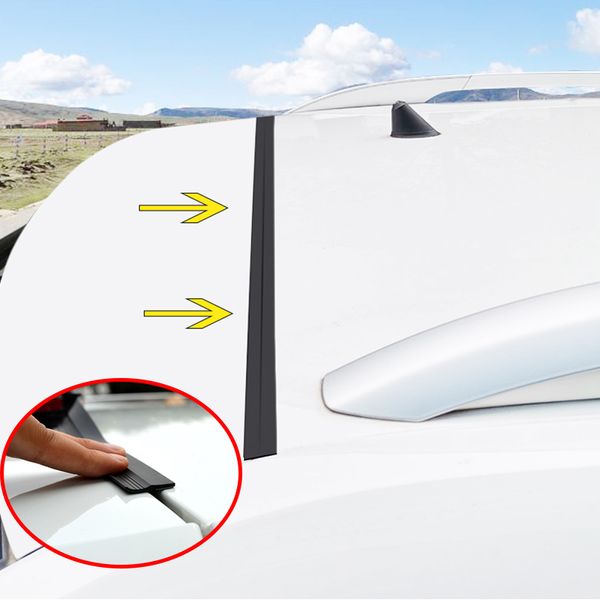 

universal diy 1.6m car tail cover strip sticker trunk edge seal rubber weatherstrip auto accessories for suv mpv hatchback