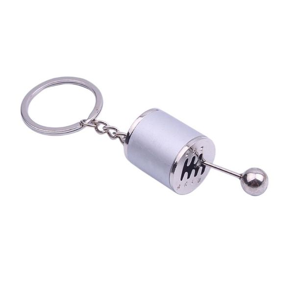 

keychains 1pc simulation car modification gear shaped pendant keyring keychain for handbag phone (silver)