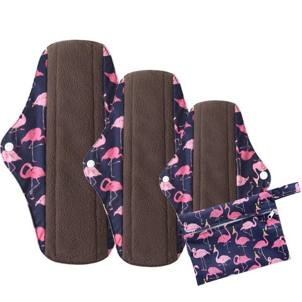 

cloth diapers 3pack sanitary pads 1s+1m+1l ohbabyka bamboo charcoal menstrual for women waterproof and reusable underwear drop