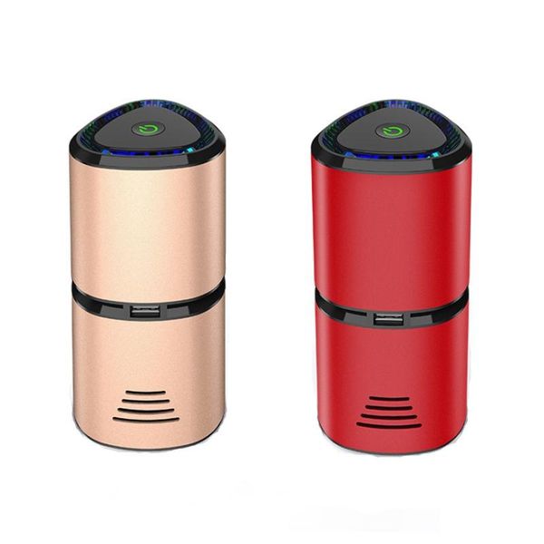 

car air freshener purifier with negative ion turbine outlet spiral fan dual usb cleaner for home office
